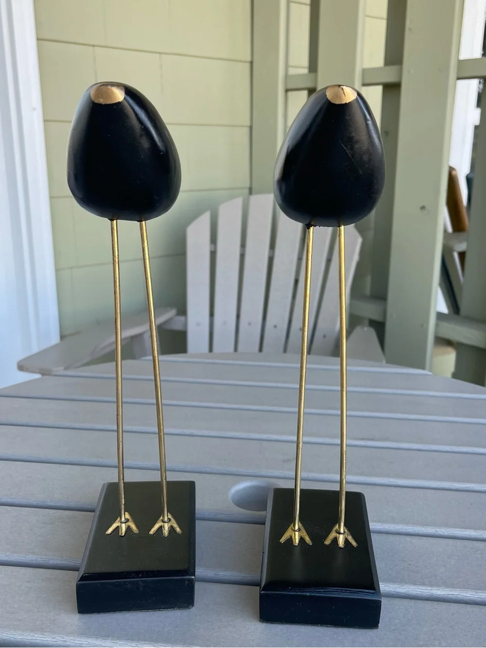 2 Piece Bird Figurine Set